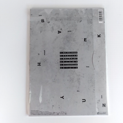 EXO BAEKHYUN DISAPPEARED Version First Limited Edition Japan Model