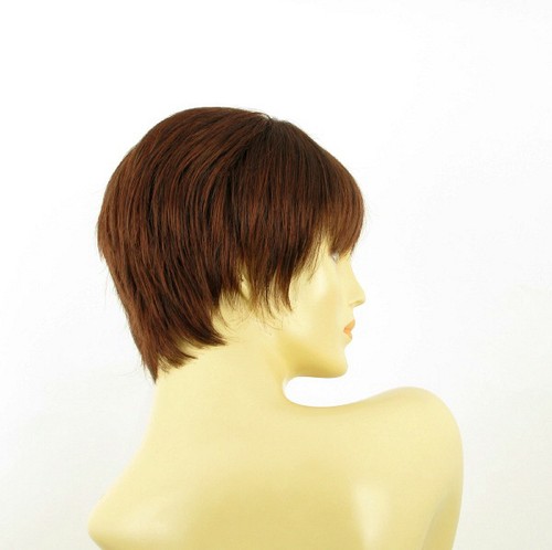 short wig for women dark brown copper intense ref: louise 322 PERUK - Imagen 7 de 9