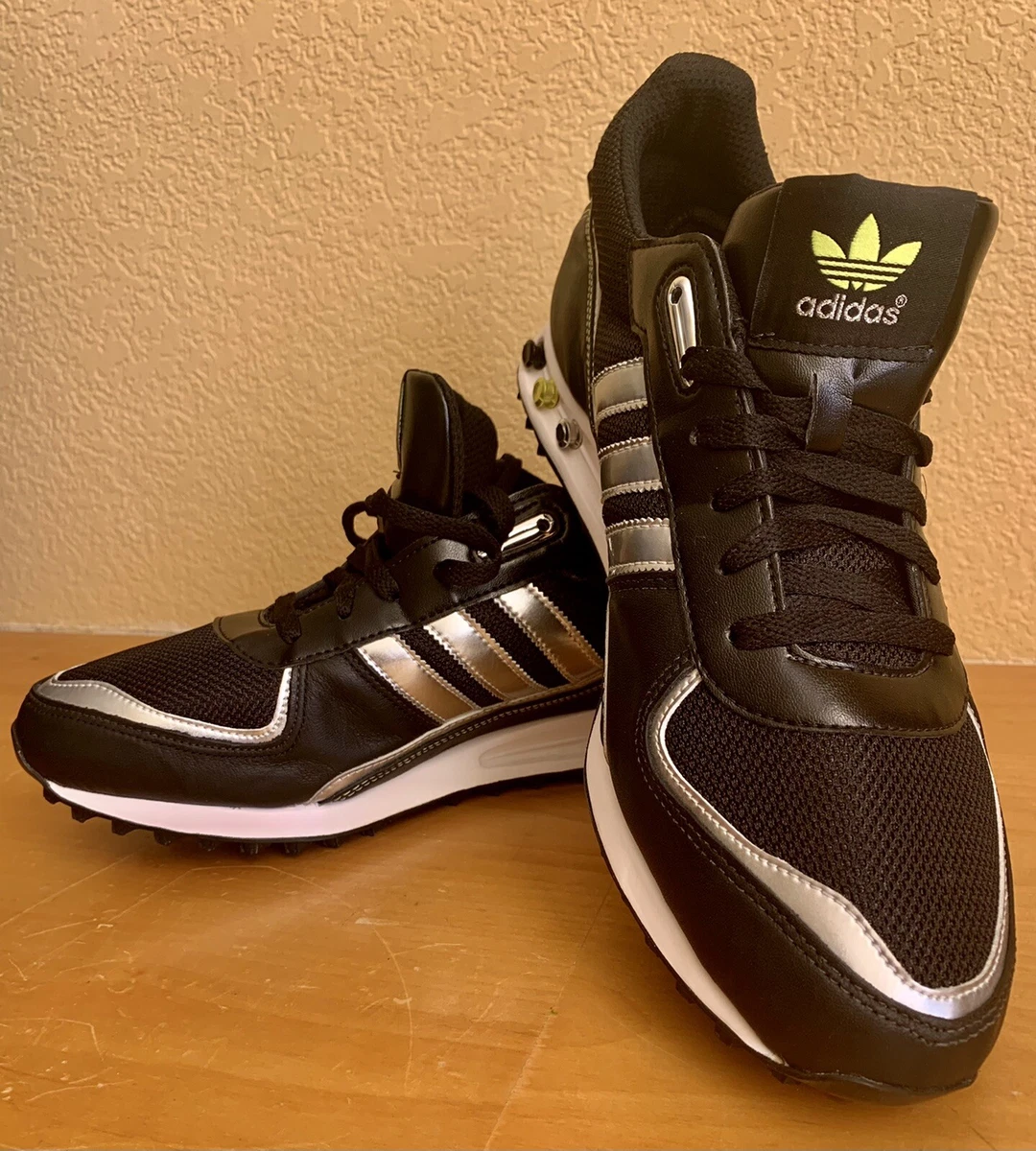 ADIDAS LA TRAINER II Men 12 Black Trainers G46771 eBay