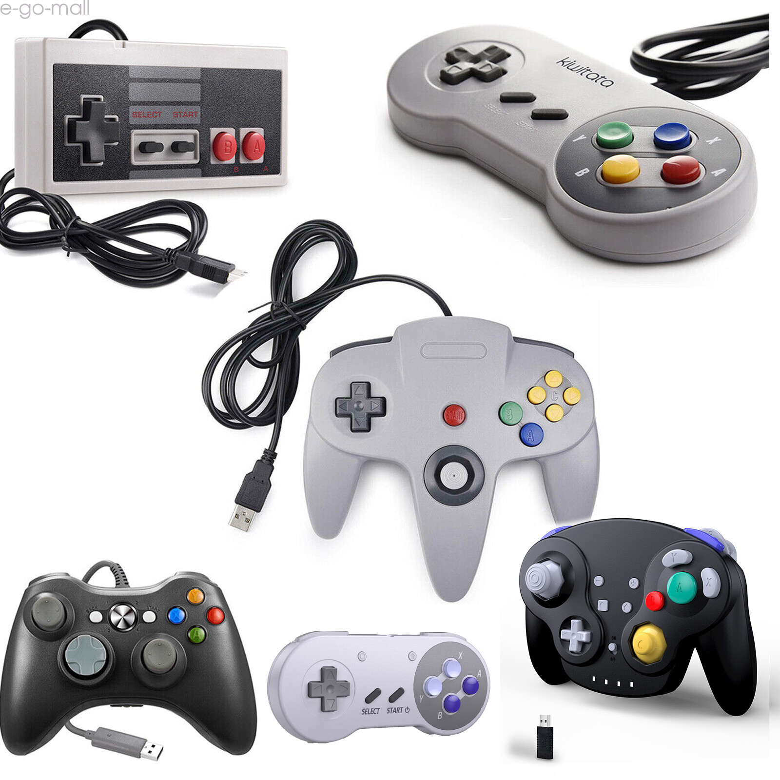 2 pcs Gaming USB Controller Gamepad for Nintendo NES Retrolink Windows PC  Mac - AliExpress