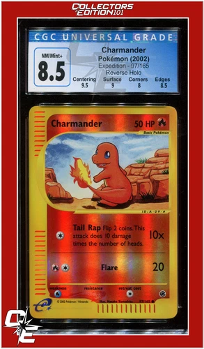 Expedition 97 Charmander Reverse Holo CGC 8.5 - Subgrades