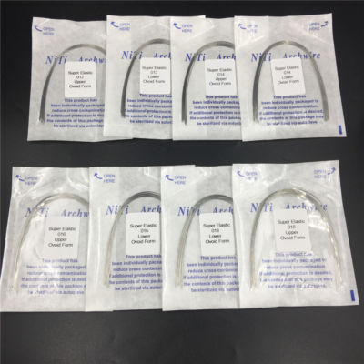 Dental Ortho Super Elastic Round Niti Arch Wires Ovoid/Nature/Square Upper Lower