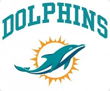 Miami Dolphins 4 Inch NFL Color Die-Cut Decal Sticker *Free Shipping