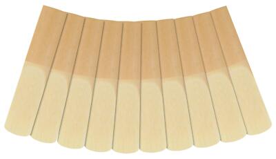 10x Pack Bb-Klarinette Blätter Deutscher Schnitt Reeds Blättchen Stärke 2,0
