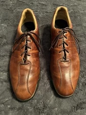 Adidas Traxion Climaproof Brown Leather  Golf Shoes Size 8 1/2