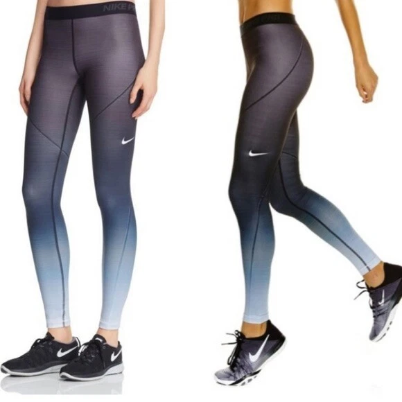 NIKE PRO HYPERWARM Black Gray Training Tights Pants 917087-010