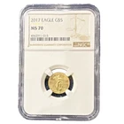 U.S. Mint American Eagle 2017 Gold $5 1/10 oz MS 70 NGC Coin