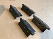 Edsal Muscle Rack Steel Post Coupler Coupling 4 x 1.375"W x 1.375"D Black 4 Pack