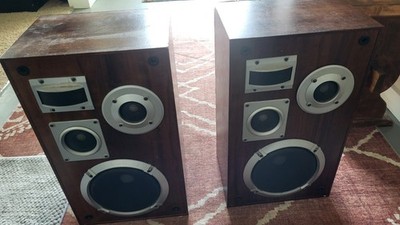 MCS Vintage Modular Component Systems 3-Way Bass Reflex Speaker Pair 683-8223