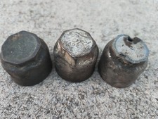 3 X Oem Ford Model T Brass Threaded Dust Cover Hub Grease Cap