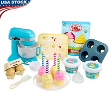 Play Food Baking Set Realistic Mixer Kid's Role Play Kitchen Accessories New