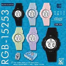G&B Mens Digital LCD Watch Resin Strap Date D...