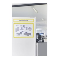 Magnetoplan Magnetofix-Magnetrahmen Topsign 5 StüCk Gelb A4 Quer/A3 Hoch 319
