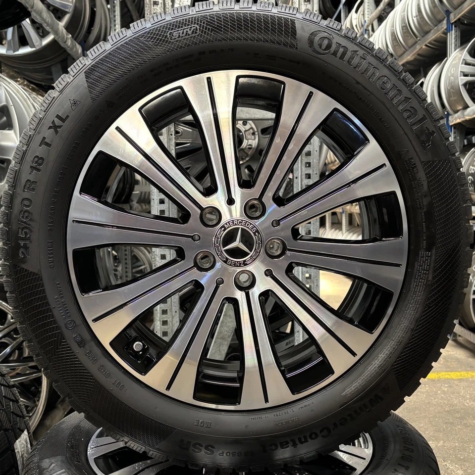 4 Orig Mercedes-Benz Winterräder 215/60 R18 102T EQA H243 A2434010000 TOP DOT22 - Bild 2 von 3