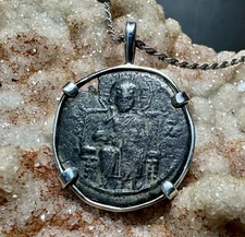 Genuine 11th Century Jesus Christ Coin Pendant “Jesus Christ king Of kings”