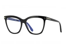 TOM FORD TF6042-B 001 BLACK BLUE LIGHT BLOCK AUTHENTIC EYEGLASSES