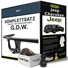 Für JEEP Cherokee Typ KL Anhängerkupplung starr +eSatz 7pol 10.2018-jetzt NEU