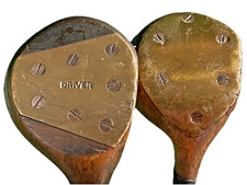 Hickory Shaft Persimmon Wood Set St. Davids PA Driver And Stinger 3 Wood RH Rare