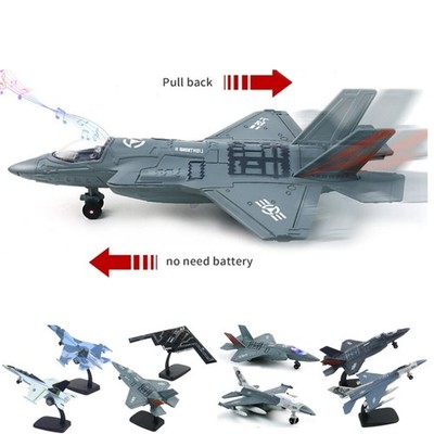 1:72 F-35 F16 F-18 SU-35 Fighter Army Jet Diecast Plane Model Toy with Stand
