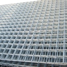 4 Pack 6x3FT Welded Wire Mesh Panels Galvanised Steel Grid Fence Sheet Metal