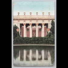 Antique Postcard Niche and Pool Court of Four Seasons San Francisco 1915
