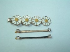 DAISY FLOWER HAIR CLIP  RHINESTONE BOBBY PINS HAIR ACCESSORY