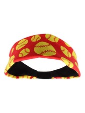 MadSportsStuff Crazy Softball Headband (Red, One Size) Size, Red