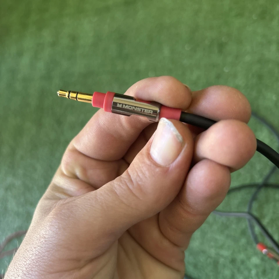 Monster 2 pés | 1,21 m áudio 3,5 mm cabo auxiliar contatos dourados HD áudio telefone tablet - Imagem 2 de 2