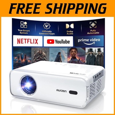 EAZZE D1 Smart Projector with WiFi & Bluetooth, Native 1080P