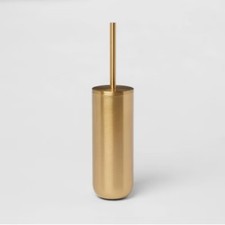 Brushed Brass Toilet Bowl Brush Gold - Threshold