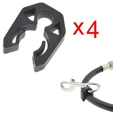 4PC Diving QR Pipe Clip Buckle Hose Holder Clip BCD Hose Second Stage Fixed Hook