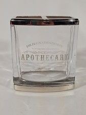 Hotel Balfour H Gnadendorff Apothecary Toothbrush Holder Glass Chrome VTG Style