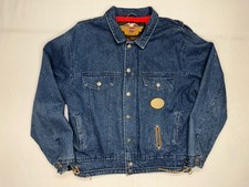 Vintage HARLEY-DAVIDSON Motorcycles Denim Jacket AMERICAN LEGEND Big Twin King M