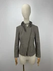 Banana Republic Women’s Tweed Blazer Jacket Raw Edge Italian Fabric Petite 10P