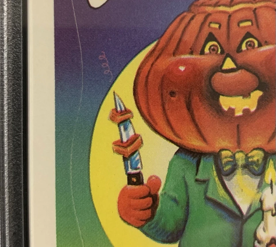 1986 Garbage Pail Kids Duncan Pumpkin 153b PSA 8 NM-MT-NICE PINK SWIRL ERROR TWT - Image 2 of 4