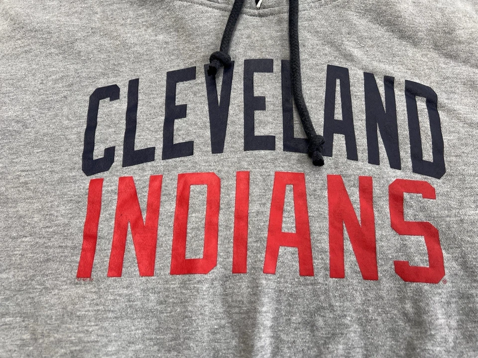 47 БРЕНД CLEVELAND INDIANS MLB бейсбол толстовка с капюшоном толстовка Sz мужской XL - Изображение 2 из 4