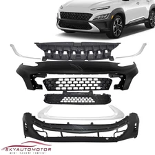 For Hyundai Kona 2022-2023 Front Bumper Cover Kit With Grille/Radiator/Trims