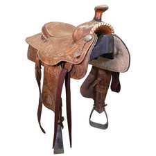 Used 15" Running P Trophy Team Roping Saddle Code: U15RUNPTRFT90