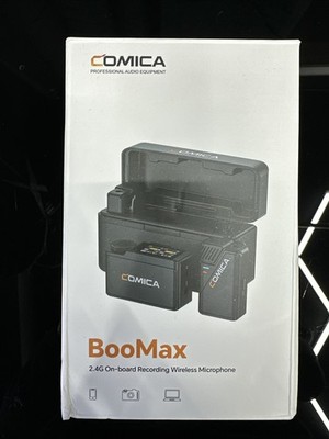 COMICA BooMax Wireless Microphone, 2.4Ghz Dual-Channel Mic, 32-bit Open Box