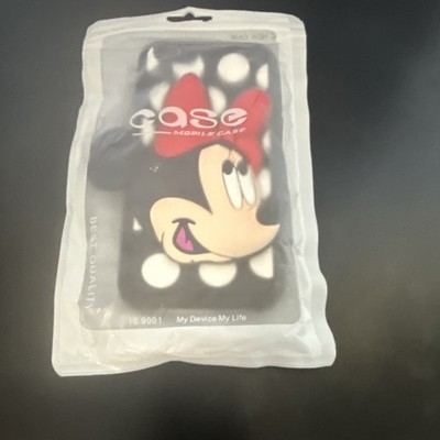 Case Mobile Case Minnie Mouse Polka Dot Cartoon Back Case Black White Red