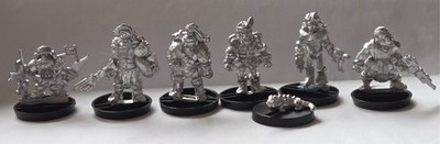 Sci-Fi RPG Space Characters Set A x 6 Oldhammer Type Cyberpunk Fan Sculpts