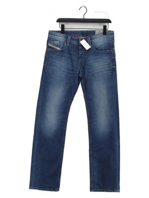 Diesel Herren Jeans W 32 in blau Baumwolle mit Elasthan gerade