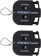 Golf Stroke Counters, Portable Score Keeper with Hanging Rope Mini Square