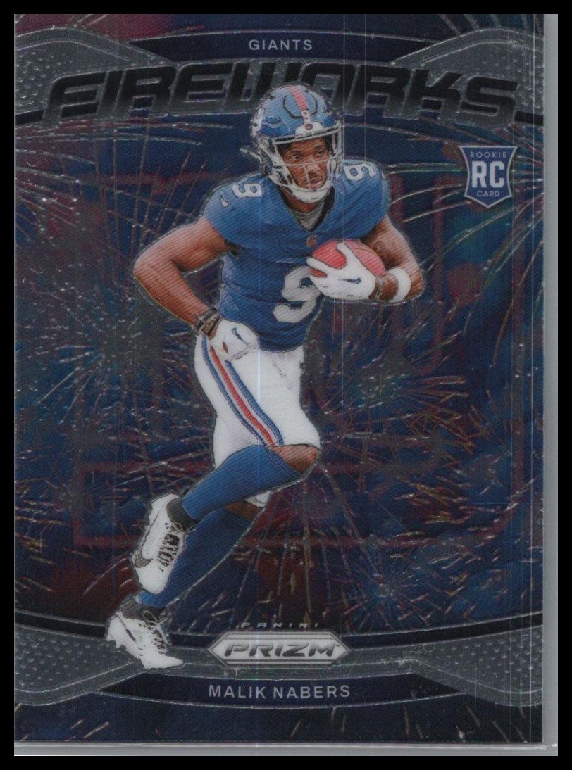2024 Panini Prizm #21 Malik Nabers Fireworks