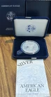 2001-W Proof $1 American Silver Eagle Box, OGP & COA