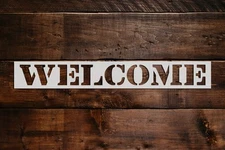 Welcome Banner Stencil - Art and Wall Stencil