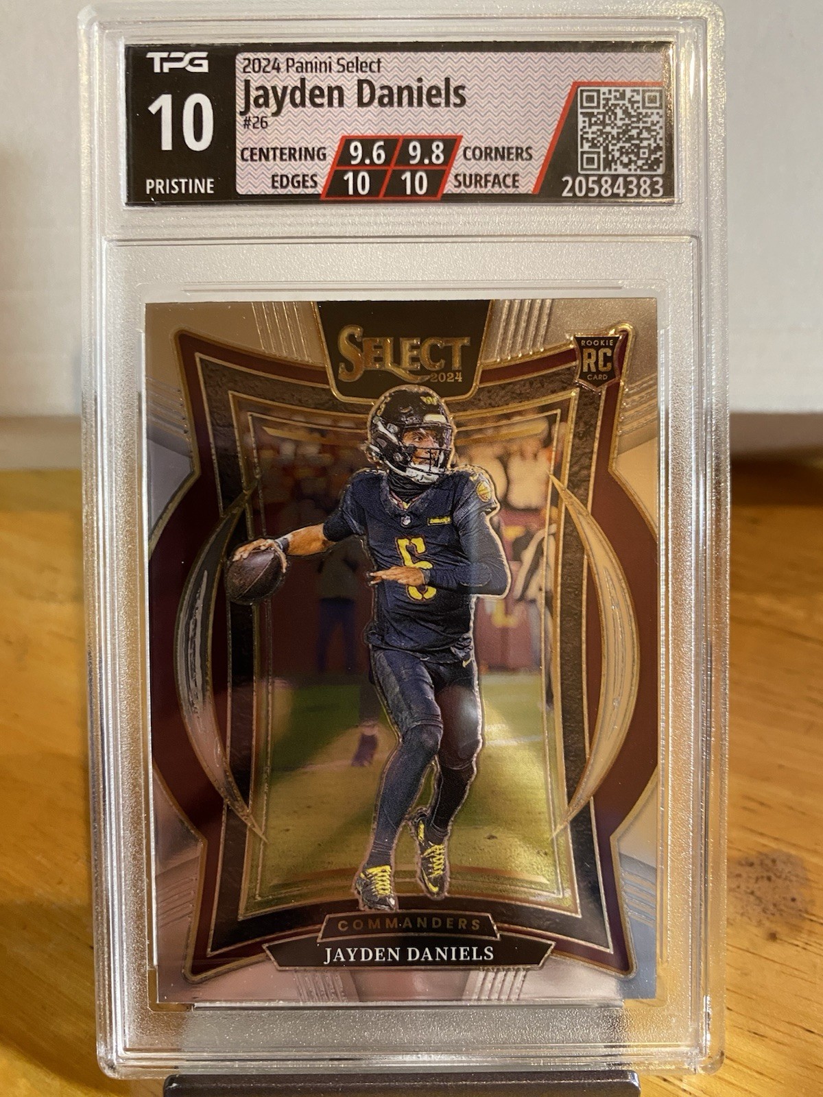 Jayden Daniels 2024 Select Concourse TPG 10 PRISTINE Commanders RC #26 ~ PSA