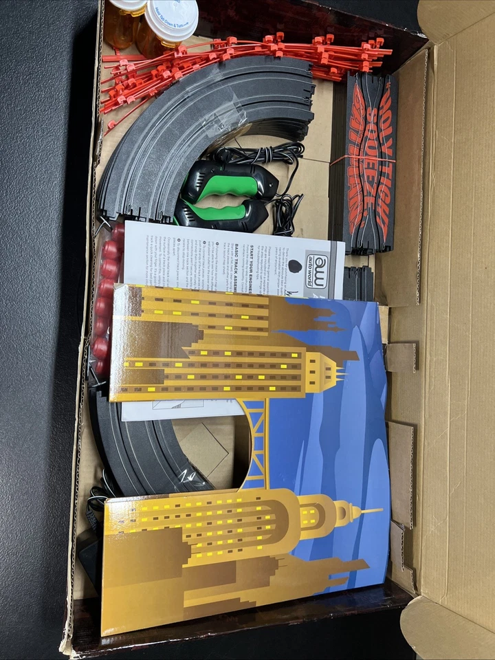 Batman Auto World Ho Eléctrico Slot Car Race Set The Riddler Revenge Completo. Foto 3 de 4