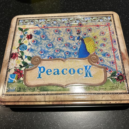 Melody Ross - Peacock Metal Stamps 1/2 Inch Lowercase Stamp Set in Tin
