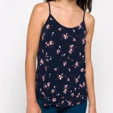 Kaileight Felda Lattice Back Detail Knit Navy M Tank Cami Boho Minimalist Artsy